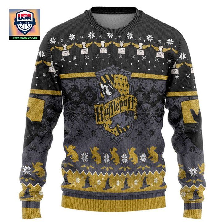 Hufflepuff Harry Potter Black Christmas Sweater