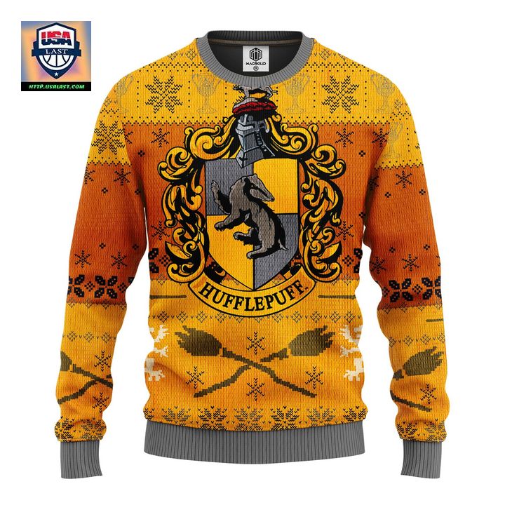 Hufflepuff Ugly Christmas Sweater Amazing Gift Idea Thanksgiving Gift