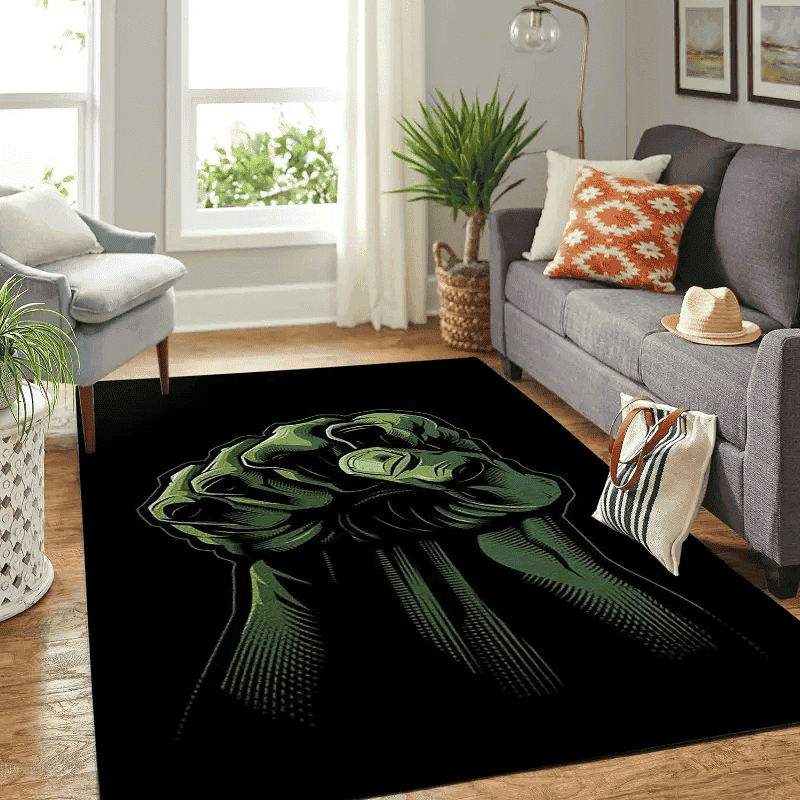 Hulk 3D Rectangle Area Rug – Full Print Carpet For Living Room & Bedroom Home Decor