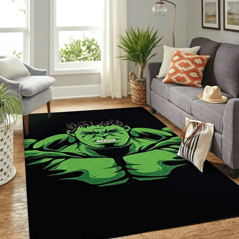 Hulk 3D Rectangle Area Rug – Full Print Carpet For Living Room & Bedroom Home Decor