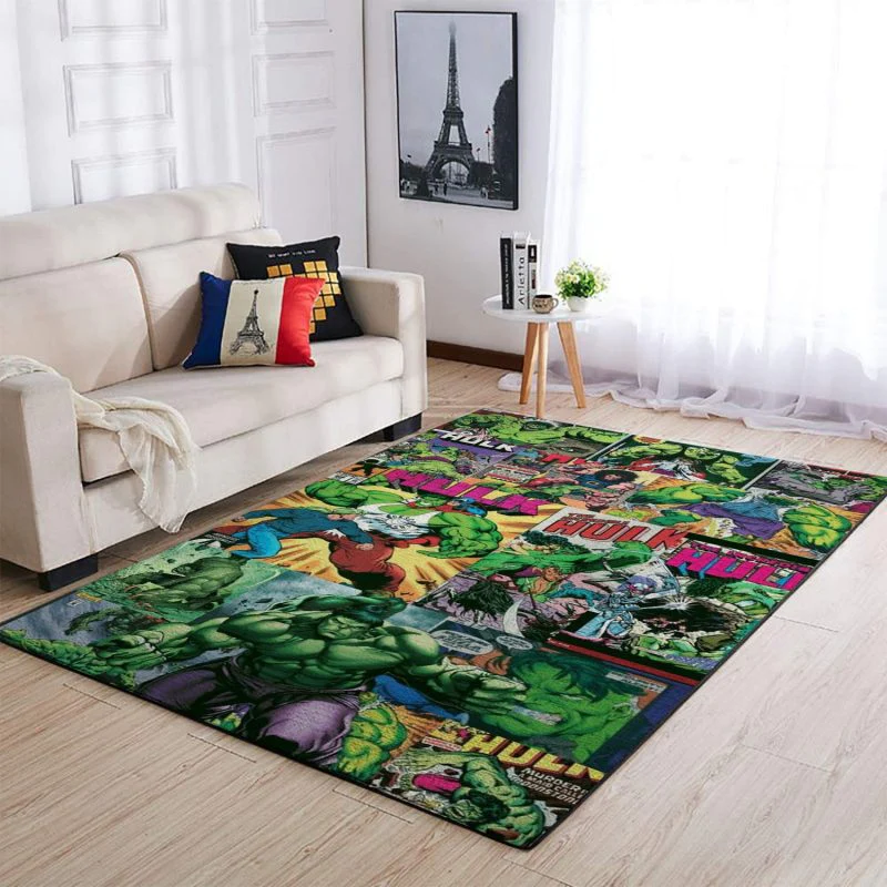 Hulk Avengers 3D Rectangle Area Rug – Full Print Carpet For Living Room & Bedroom Home Decor