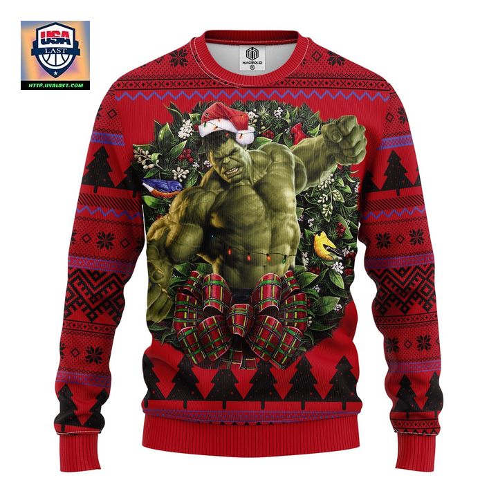 Hulk Marvel Ugly Christmas Sweater Thanksgiving Gift