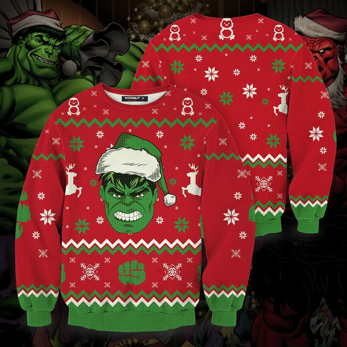 Hulk Smashin' Ugly Christmas Sweater