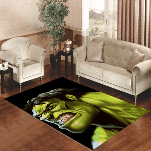 Hulk Smile 3D Rectangle Area Rug – Full Print Carpet For Living Room & Bedroom Home Decor