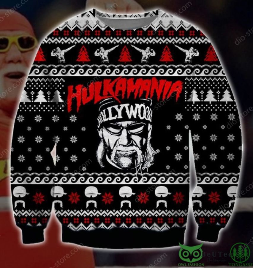 Hulkamania Logo Christmas Ugly Christmas Sweater