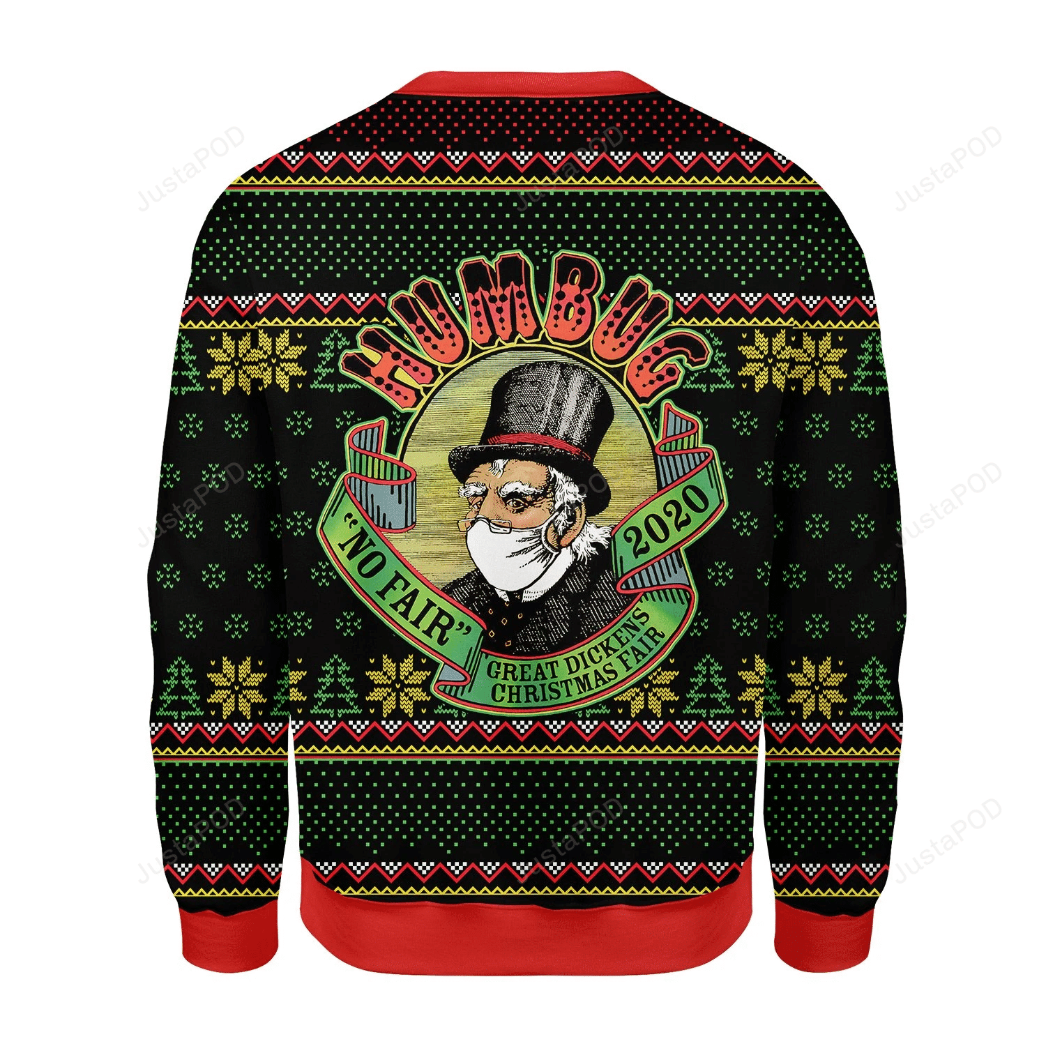 Humbug No Fair Ugly Christmas Sweater, Perfect Holiday Gift