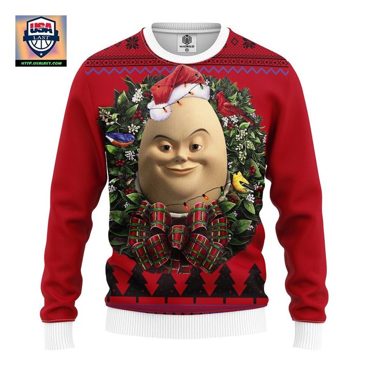 Humpty Dumpty Noel Mc Ugly Christmas Sweater Thanksgiving Gift
