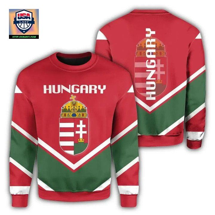 Hungary Coat Of Arms Sweater Lucian Style J5W