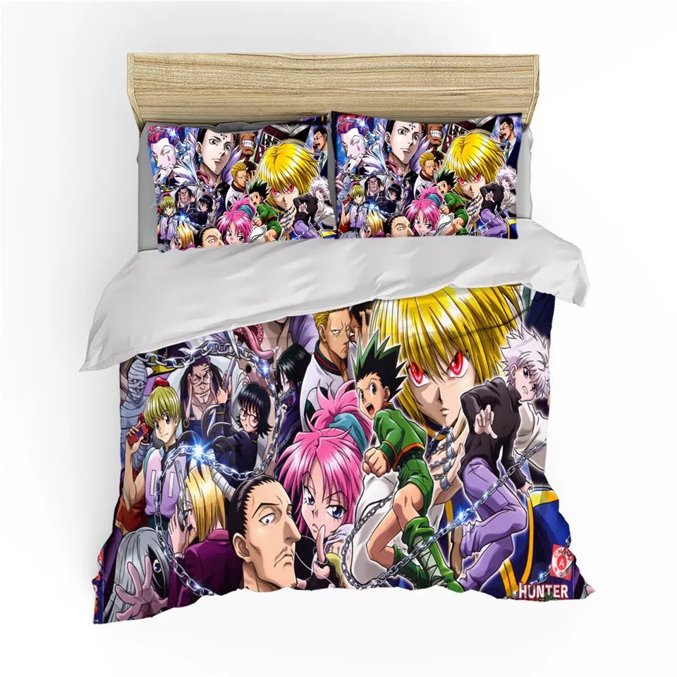 Hunter X Hunter Duvet Cover Quilt Cover Pillowcase Bedding Set Bed Linen Home Bedroom Decor
