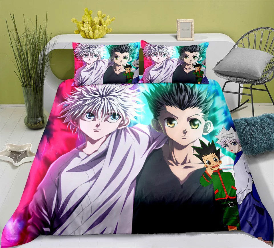 Hunter X Hunter Duvet Cover Quilt Cover Pillowcase Bedding Set Bed Linen Home Bedroom Decor