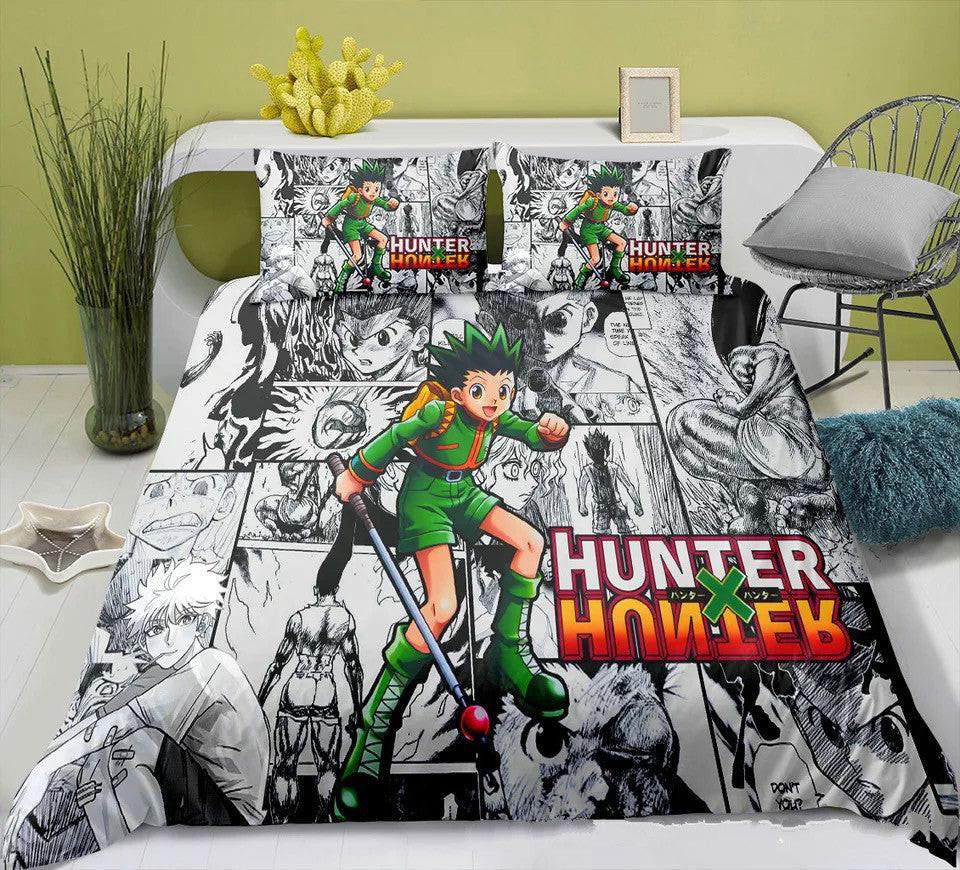 Hunter X Hunter Duvet Cover Quilt Cover Pillowcase Bedding Set Bed Linen Home Bedroom Decor