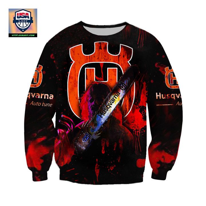 Husqvarna Chainsaw Horror Halloween 3D Sweater