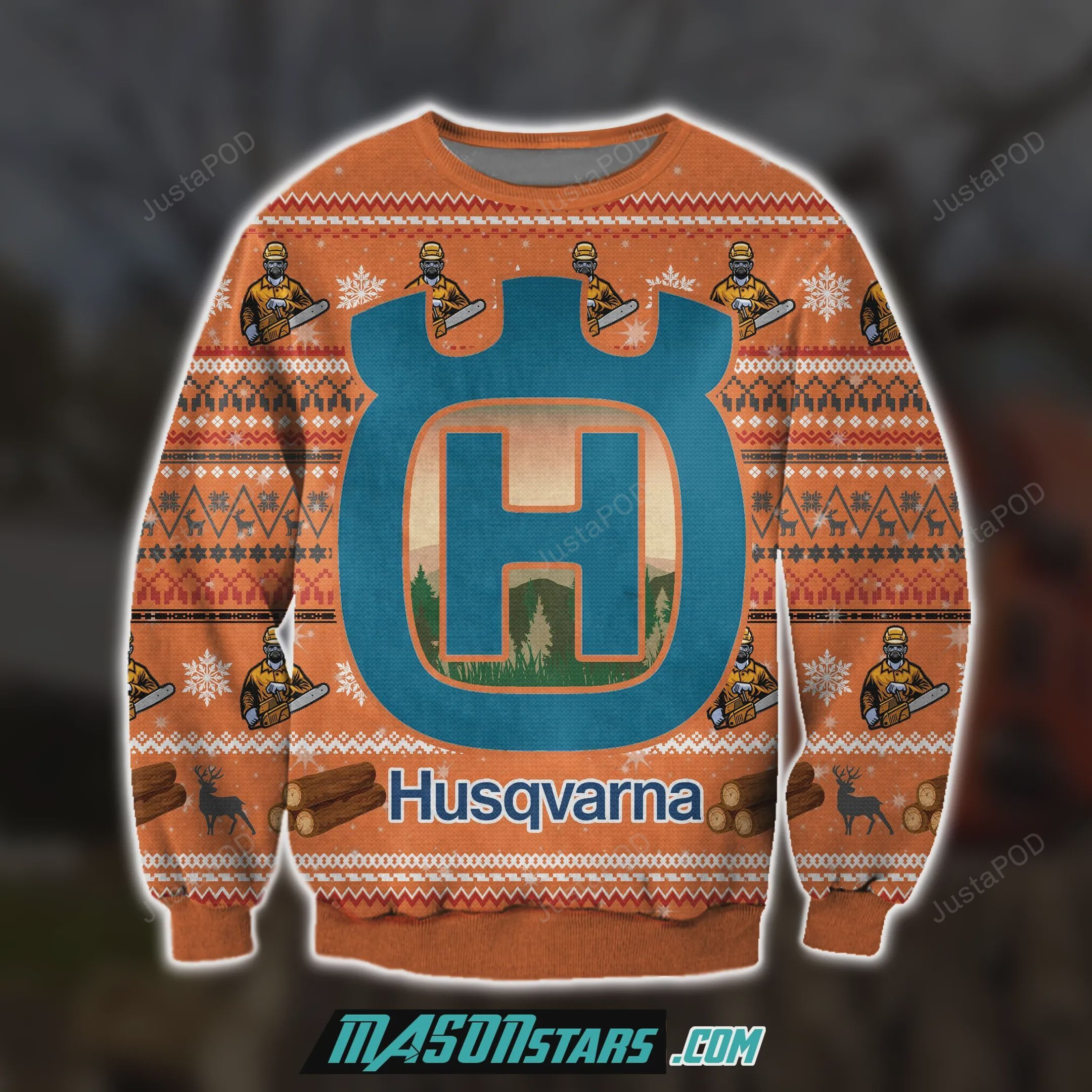 Husqvarna Chainsaws 3D All Over Print Ugly Christmas Sweater, Perfect Holiday Gift