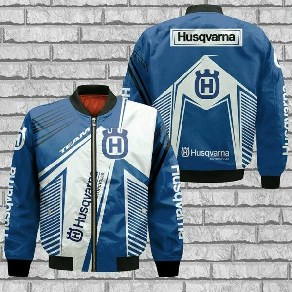 Husqvarna Team Motorcycles Bomber Jacket | Streetwear Jacket for Men & Women | Fan Gift