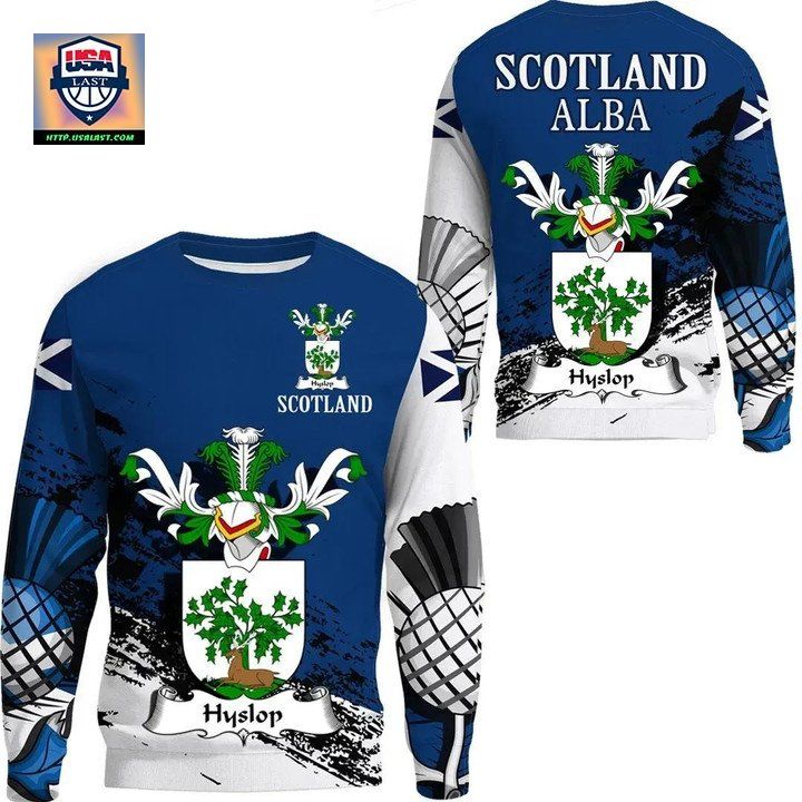 Hyslop Scottish Family Crest Scotland Special Sweater 