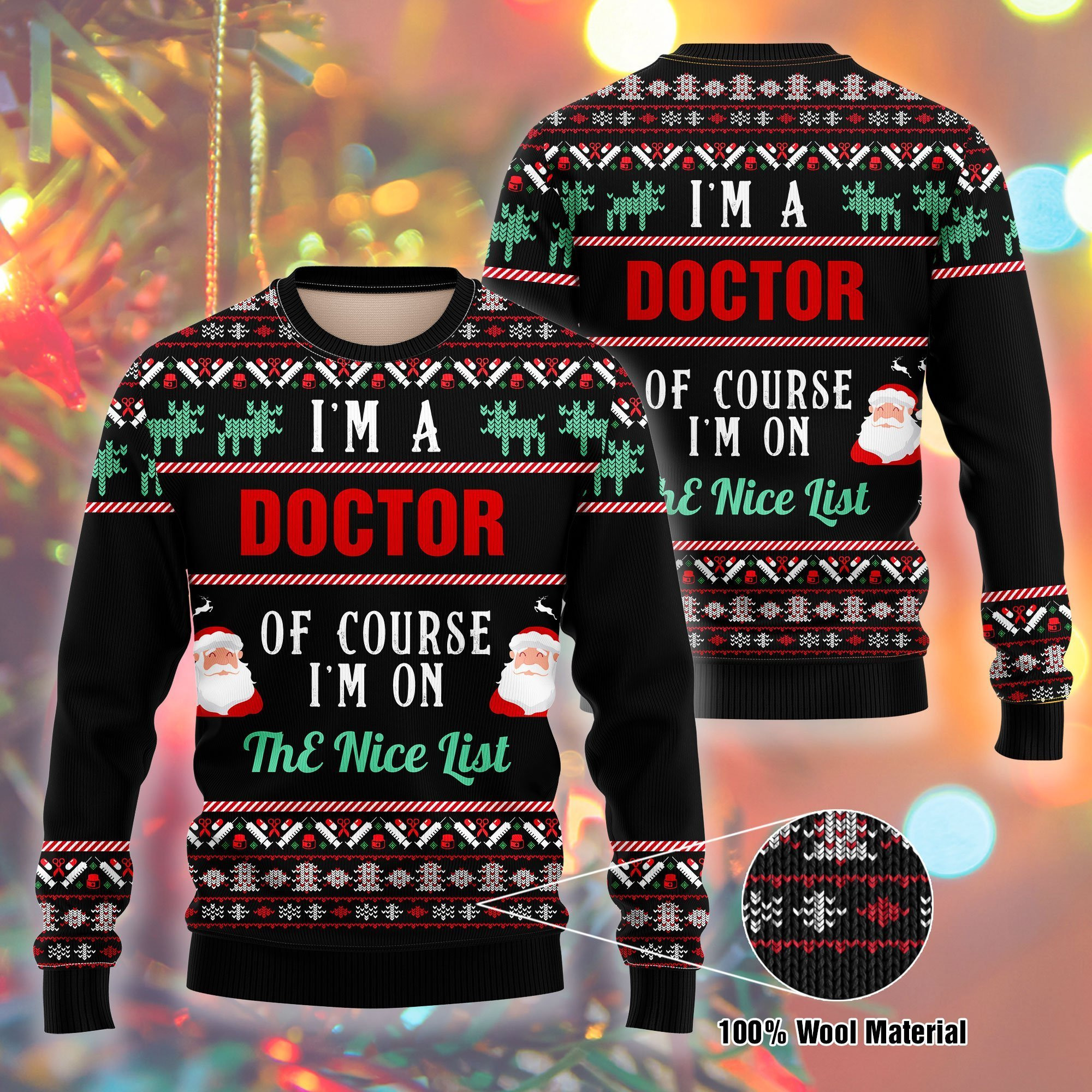 I Am A Doctor Ugly Christmas Sweater Perfect Holiday Gift