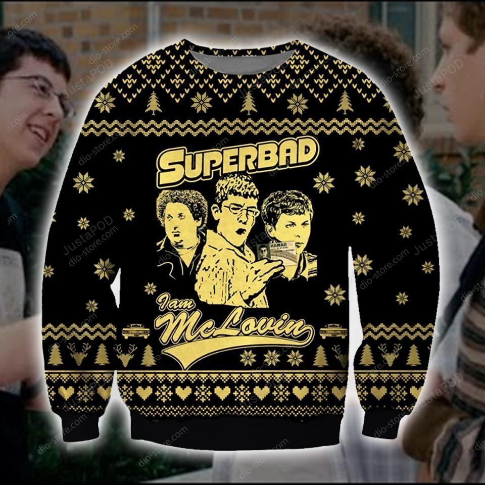 I Am Mclovin Superbad Knitting Pattern 3D Print Ugly Christmas Sweater,