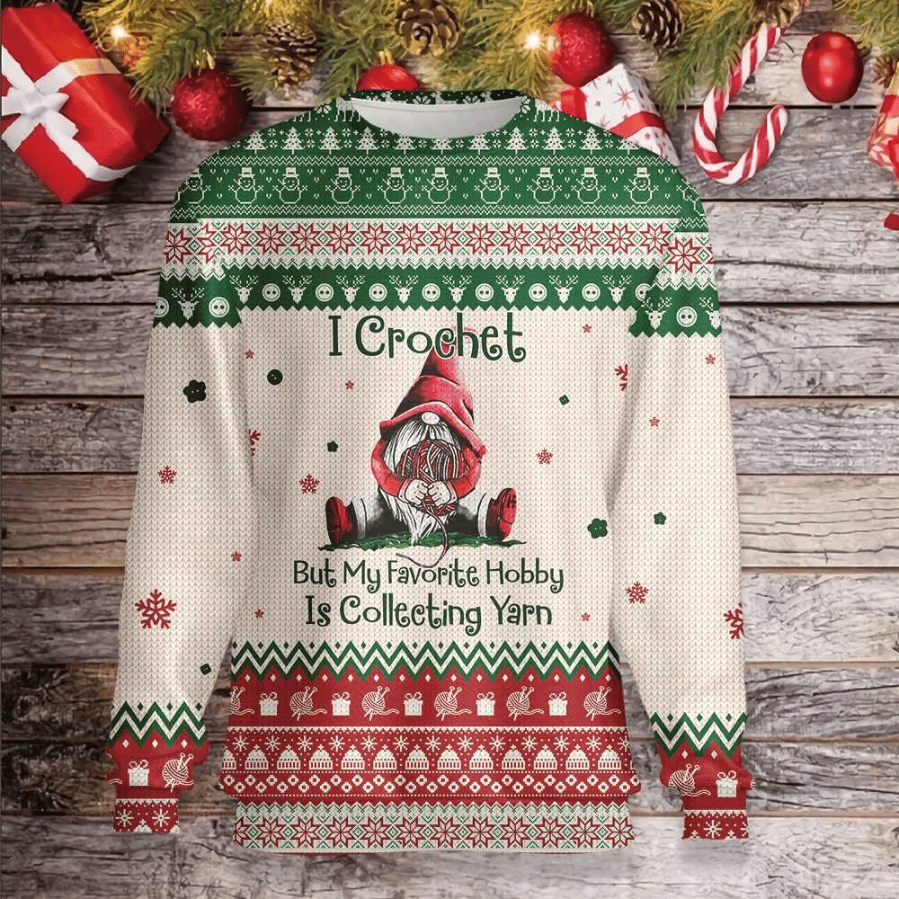 I Crochet Ugly Christmas Sweater, Perfect Holiday Gift