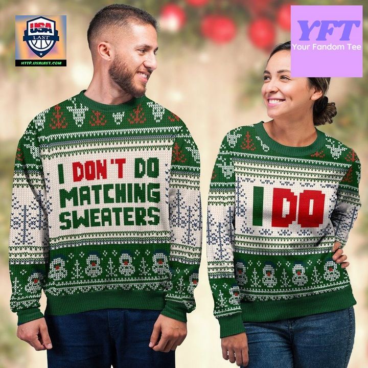I Dont Do Husband Wife 3d Ugly Christmas Sweater