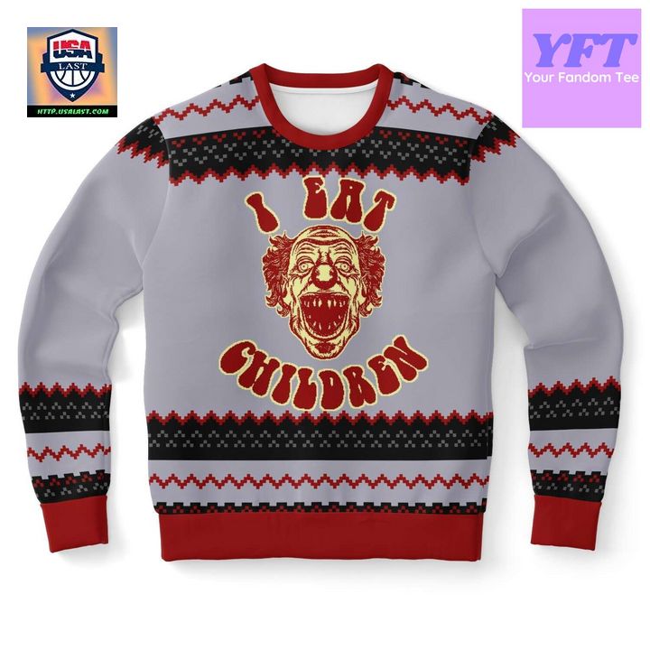 I Eat Children Meme Design 3d Ugly Christmas Sweater