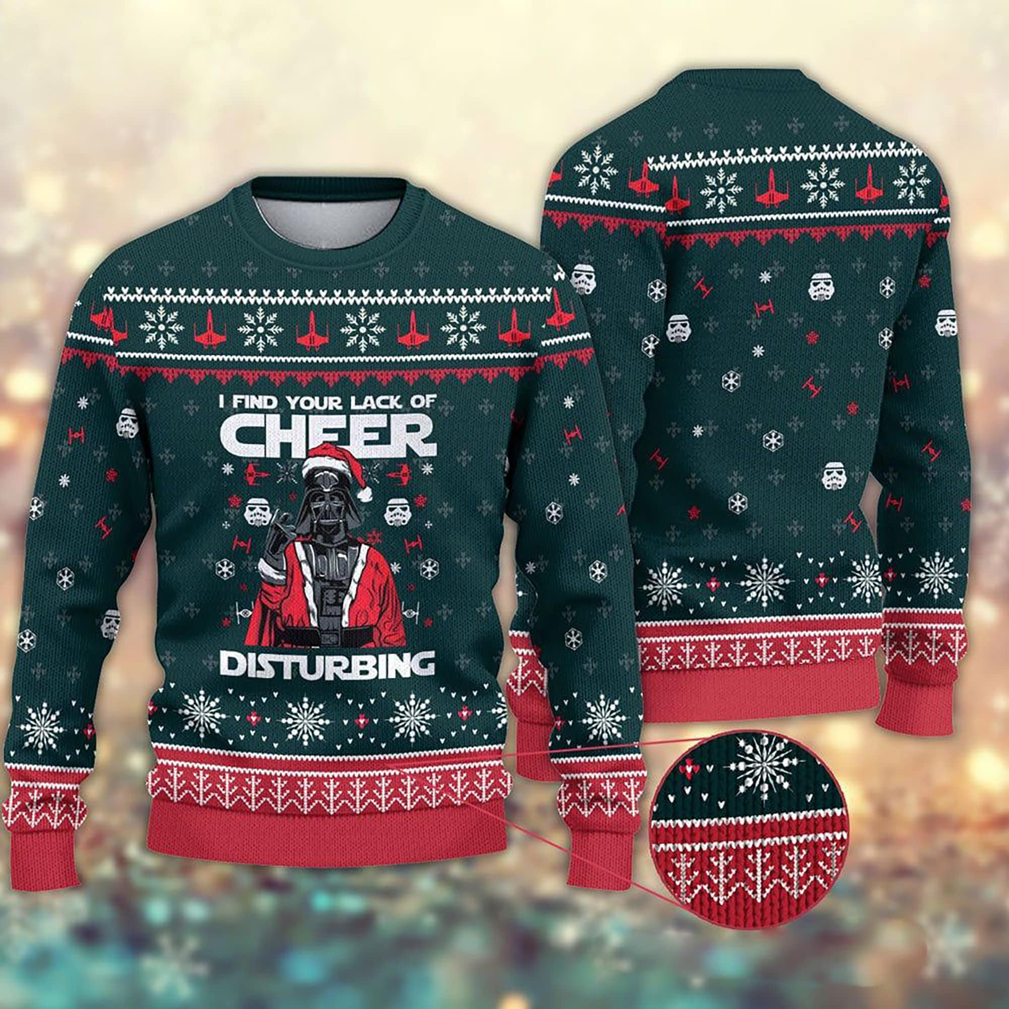 I Find Your Lack Of Cheer Star Sweater Wars Ugly Christmas Sweater