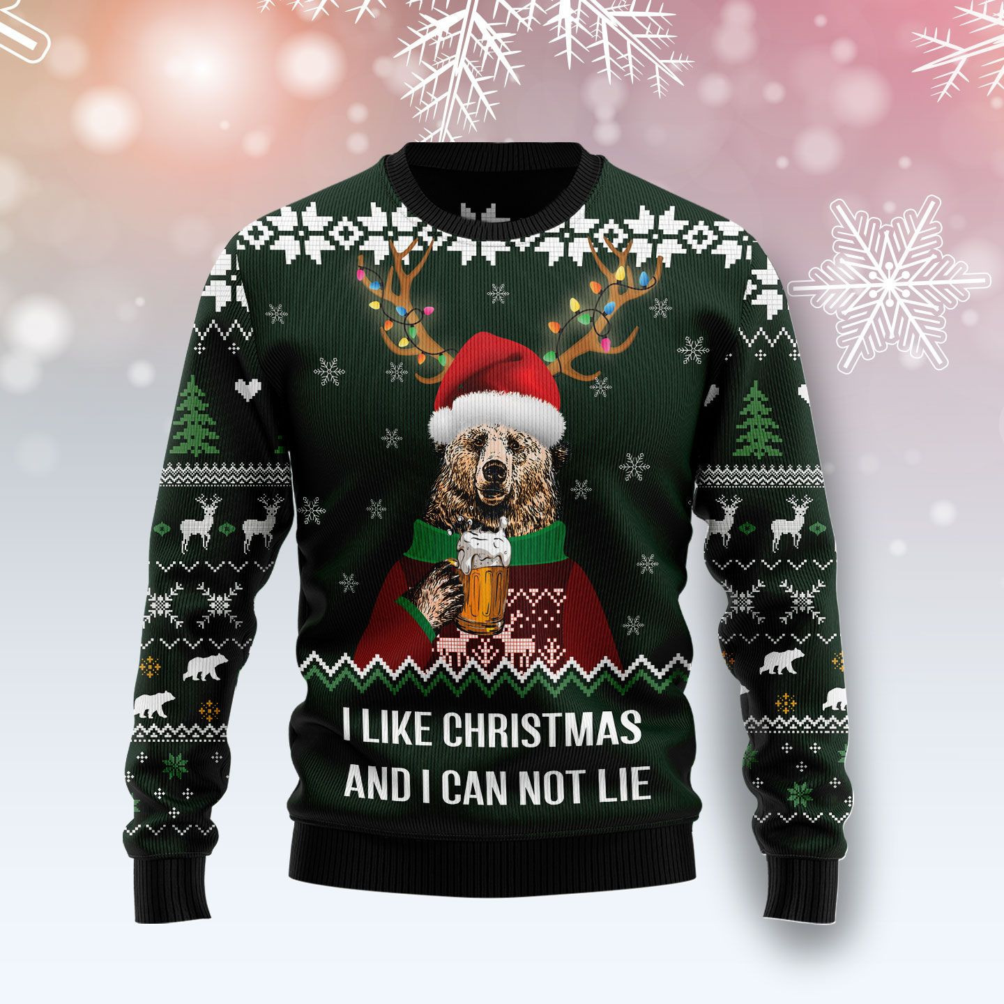 I Like Christmas And I Can Not Lie Ugly Christmas Sweater, Perfect Holiday Gift