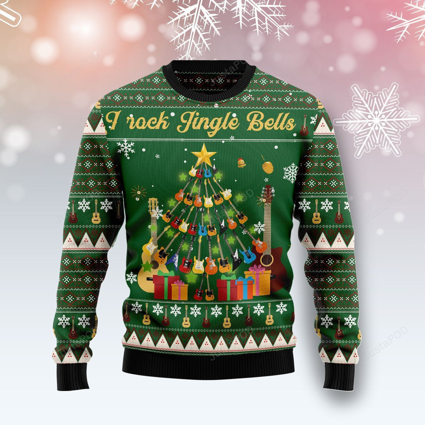 I Rock Jingle Bells Christmas Ugly Christmas Sweater, Perfect Holiday Gift