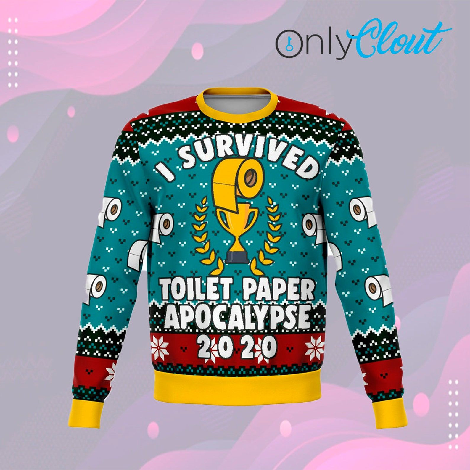 I Survived 2020 Funny Ugly Christmas Sweater,