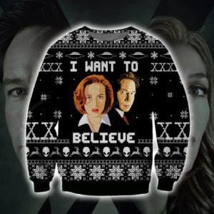I Want To Believe Ugly Christmas Sweater, Perfect Holiday Gift