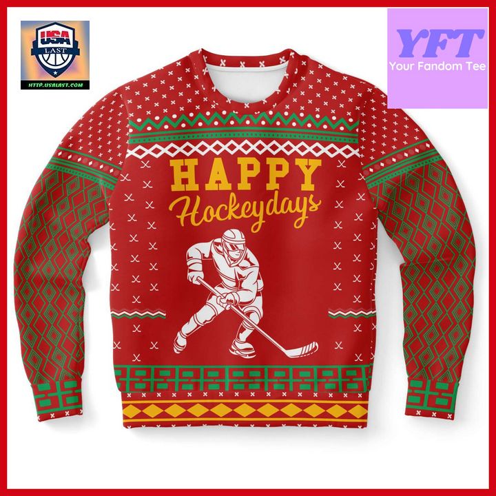 Ice Hockey Lovers Hockey For Xmas 3d Ugly Christmas Sweater