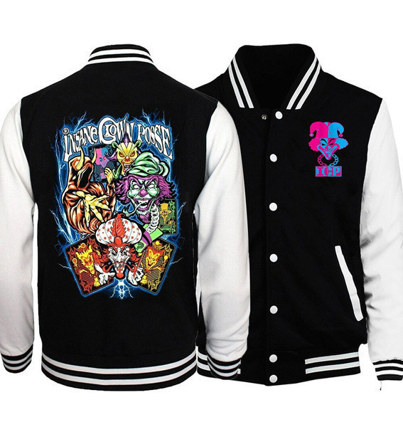 Icp Insane Clown Posse Colorful Icons Baseball Jacket Sweatshirt Fashion Baseball Jacket for Men & Women | Music Fan Gift