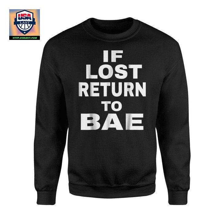 If Lost Return To Bae Black Melanin Funny African Sweater
