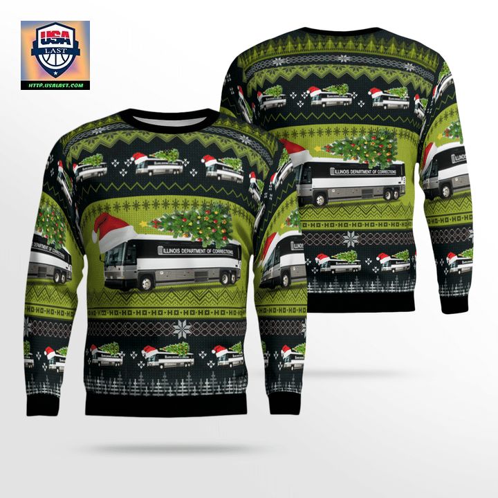 Illinois Department of Corrections Christmas AOP Sweater