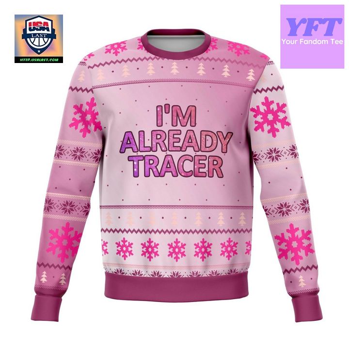 Im Already Tracer Meme Design 3d Ugly Christmas Sweater