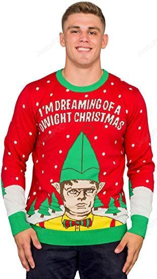 Im Dreaming Of A Dwight Christmas Adult Ugly Christmas Sweater, Perfect Holiday Gift