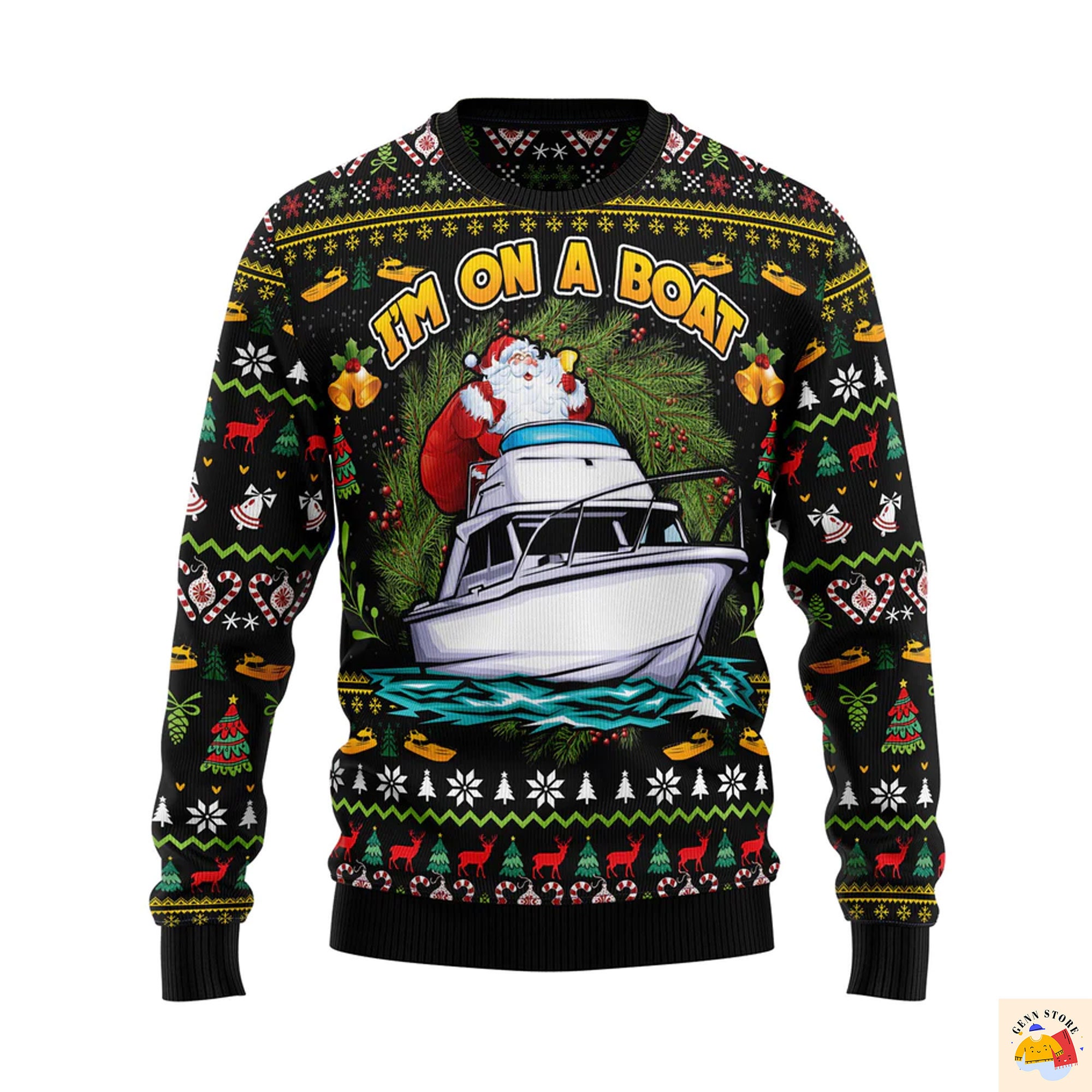 I'm On A Boat Ugly Christmas Sweater