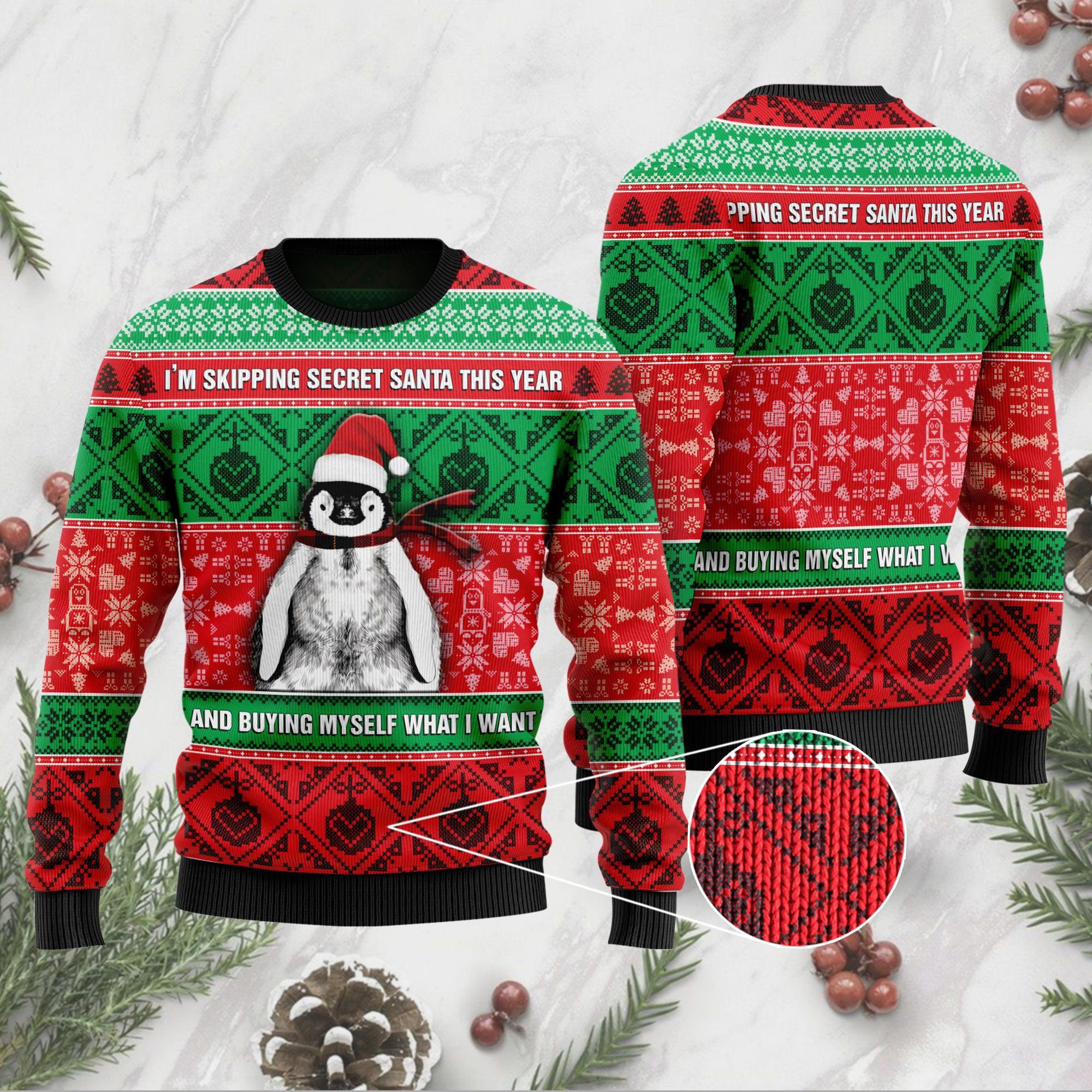 I'M Skipping Secret Santa This Year And Buying Ugly Christmas Sweater