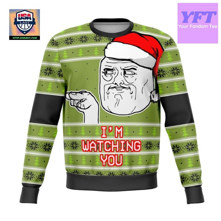Im Watching You Meme Meme Design 3d Ugly Christmas Sweater
