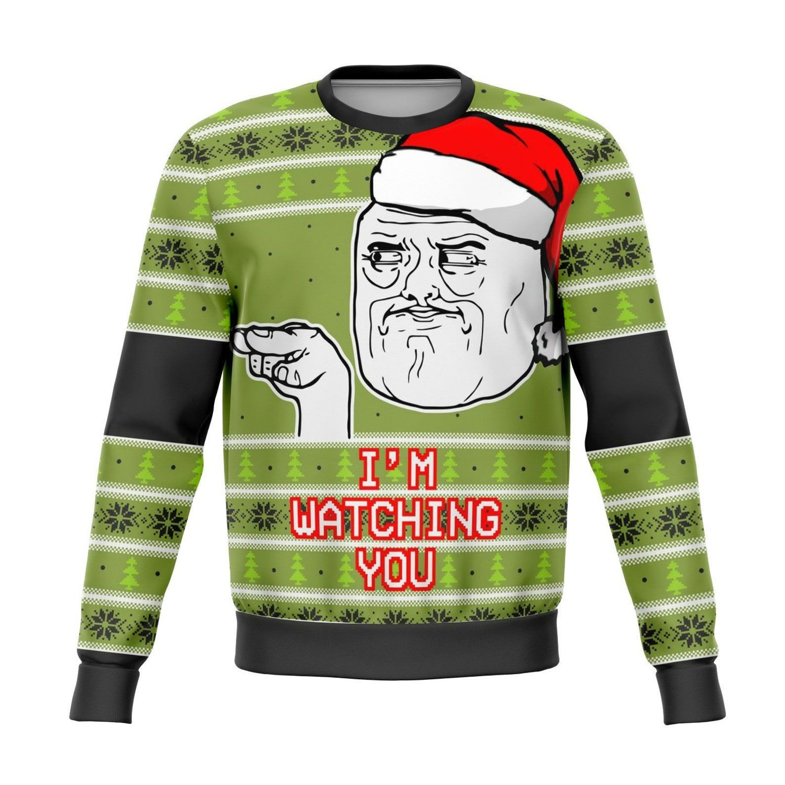 I'M Watching You Meme Ugly Christmas Sweater, Perfect Holiday Gift