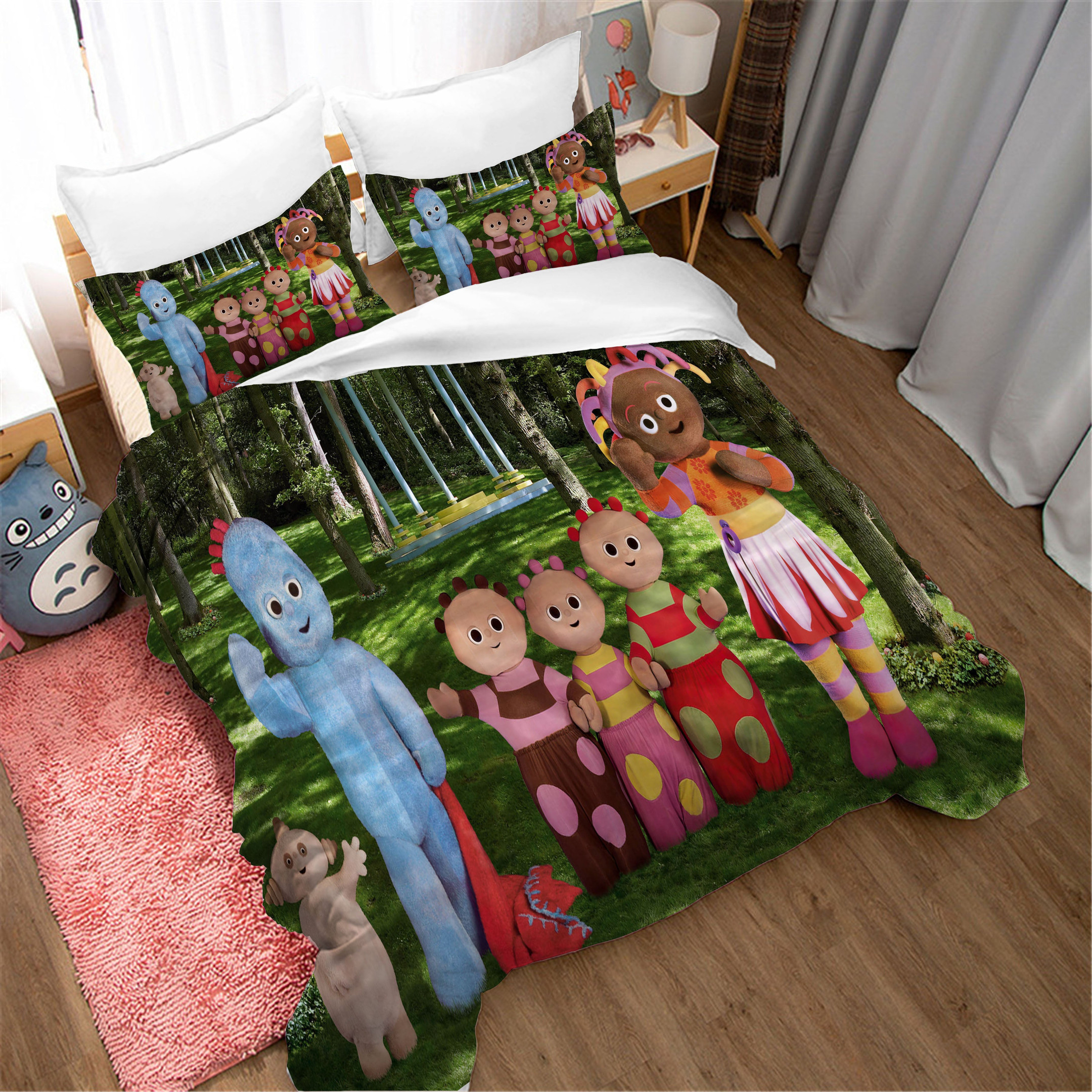 In The Night Garden Duvet Cover Quilt Cover Pillowcase Bedding Set Bed Linen Home Bedroom Decor