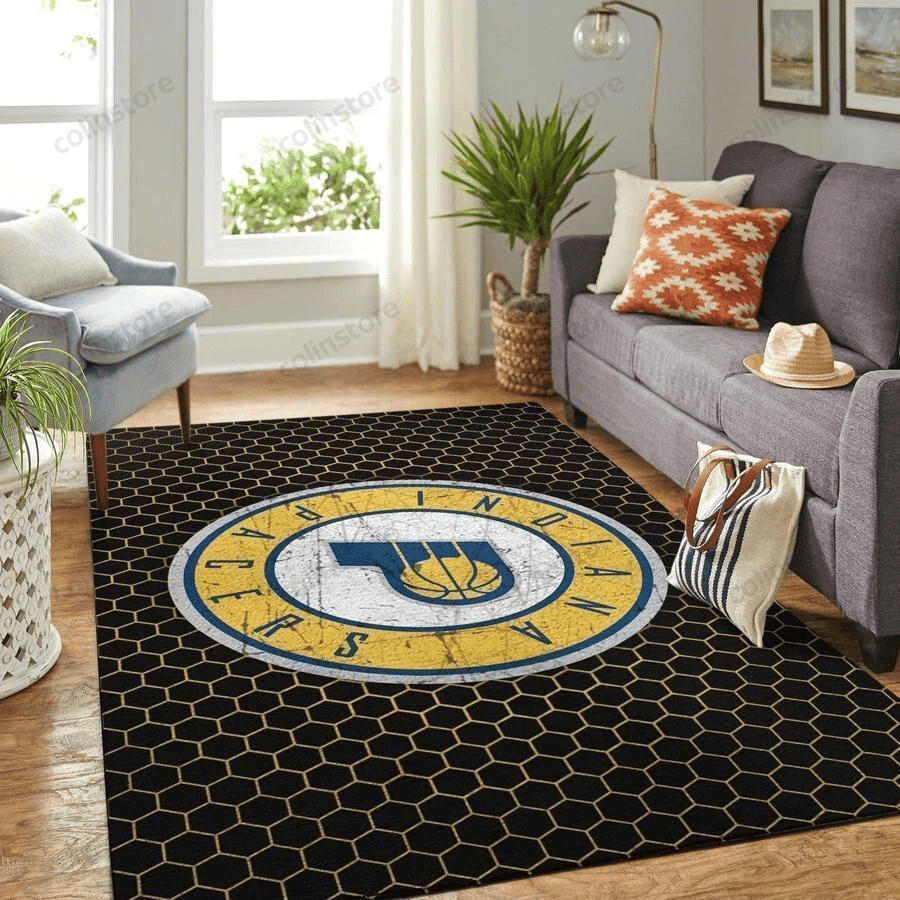 Indiana Pacers 3D Rectangle Area Rug – Full Print Carpet For Living Room & Bedroom Home Decor