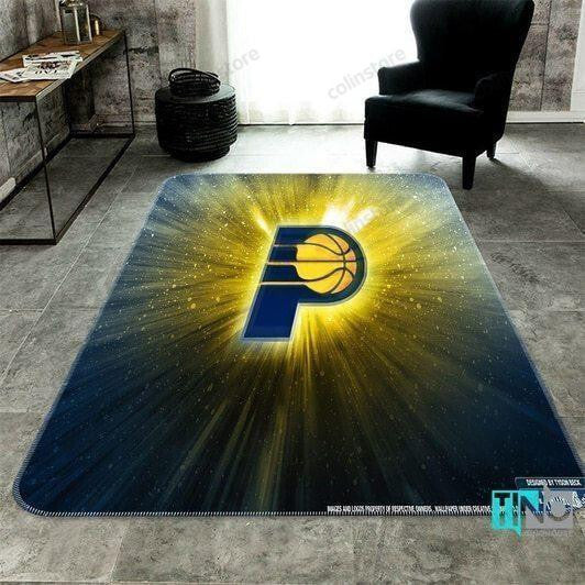 Indiana Pacers 3D Rectangle Area Rug – Full Print Carpet For Living Room & Bedroom Home Decor