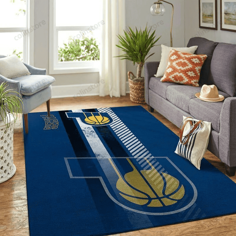 Indiana Pacers Gifts 3D Rectangle Area Rug – Full Print Carpet For Living Room & Bedroom Home Decor