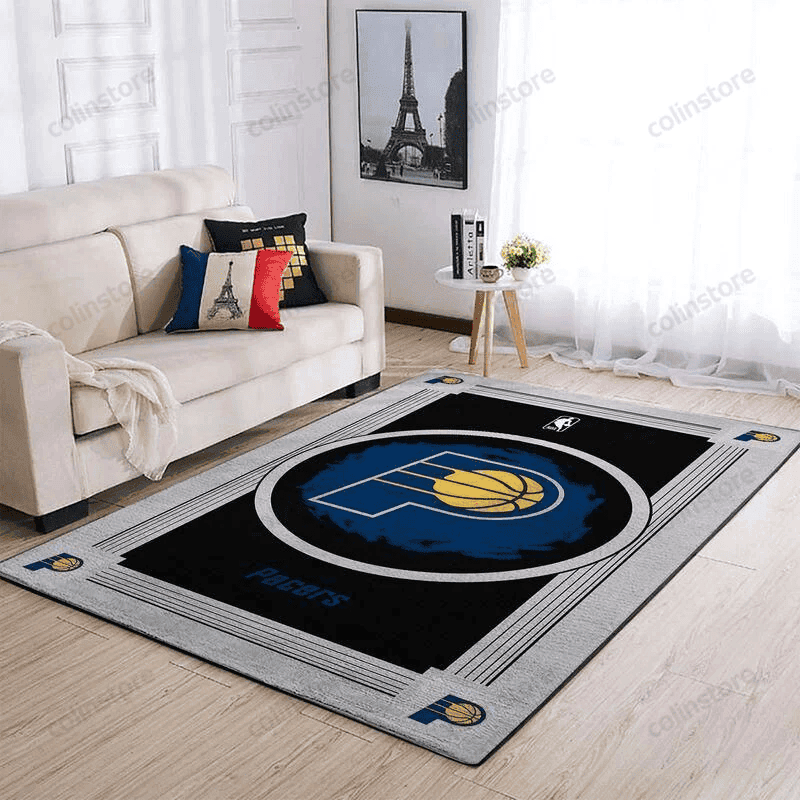 Indiana Pacers Team Logo Gifts 3D Rectangle Area Rug – Full Print Carpet For Living Room & Bedroom Home Decor