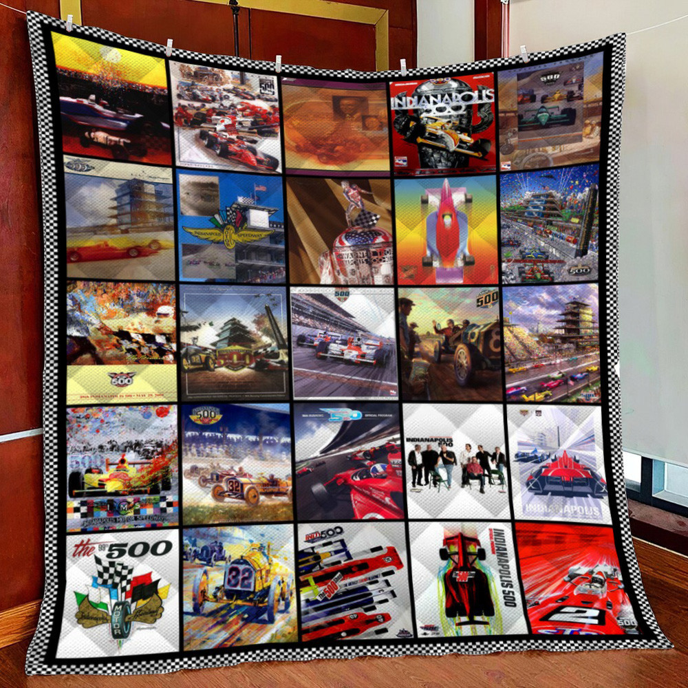 Indianapolis 500 V1 Fleece Blanket Quilt Blanket