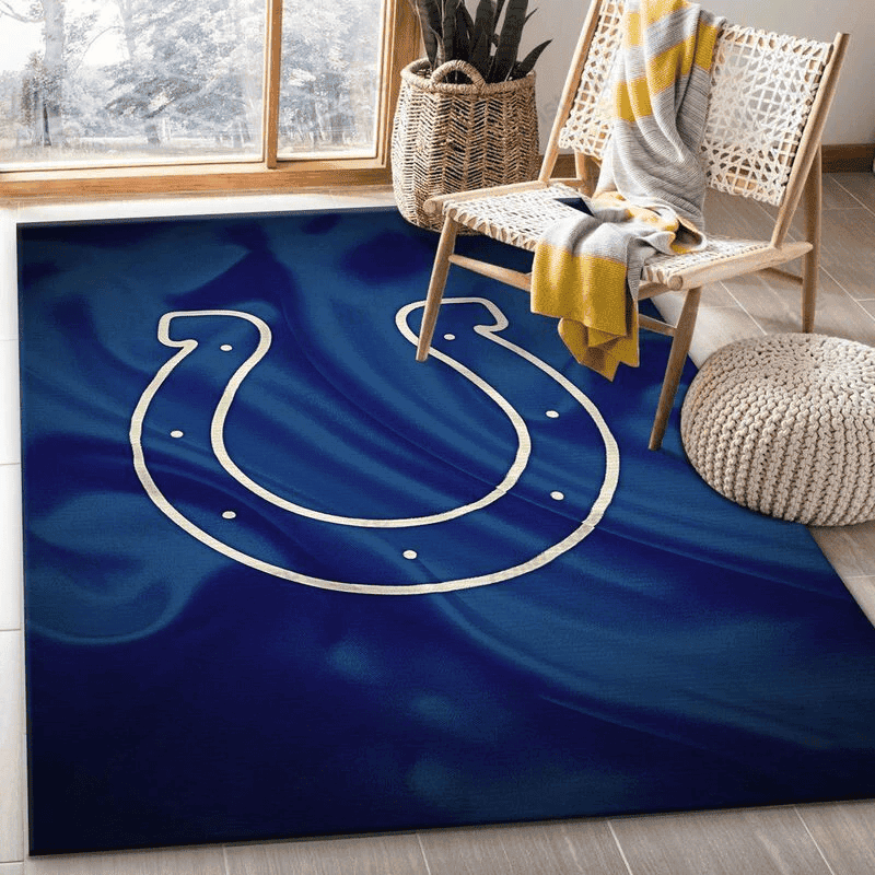Indianapolis Colts 10 3D Rectangle Area Rug – Full Print Carpet For Living Room & Bedroom Home Decor