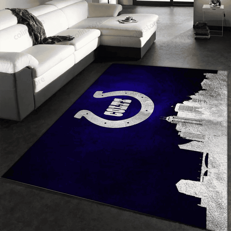 Indianapolis Colts 3 3D Rectangle Area Rug – Full Print Carpet For Living Room & Bedroom Home Decor