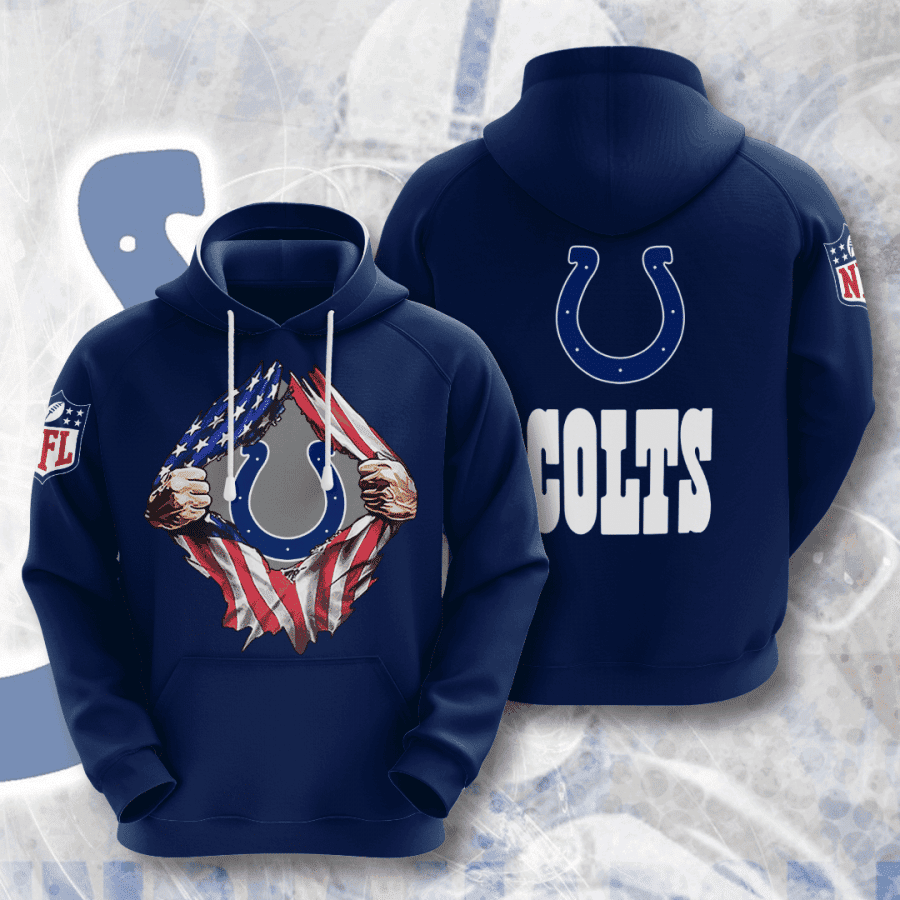 Indianapolis Colts 3D All Over Print Hoodie & Zip Hoodie
