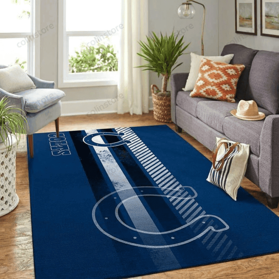 Indianapolis Colts 3D Rectangle Area Rug – Full Print Carpet For Living Room & Bedroom Home Decor