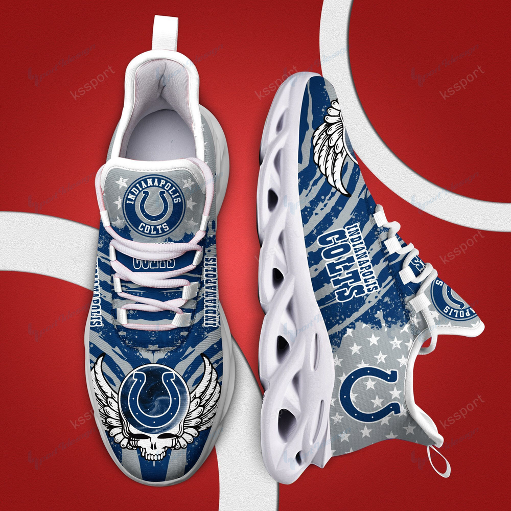 Indianapolis Colts Max Soul Shoes Sneakers for Men And Women – NFL Football Fan Shoes, Team Sneakers
